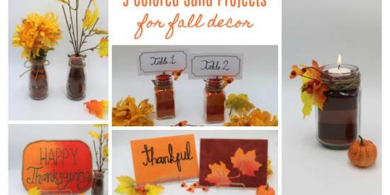 5 Colored Sand Projects for Fall